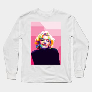 Marilyn Monroe Pop Art Long Sleeve T-Shirt